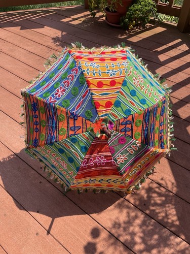 Decorative cotton umbrella - cotton, sun