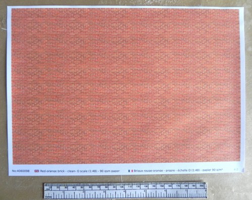Papier brique rouge/orange