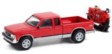 GMC Sonoma + Indian Motorcycle - 1991 - red - Greenlight 1:64