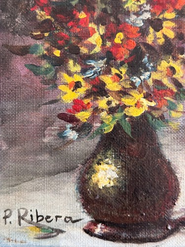 Ancien tableau huile - , sur
