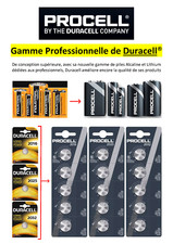 Piles DURACELL PROCELL LR03 LR6 6LR61 LR14 LR20 CR2016 CR2025 CR2032 CR2430 ...