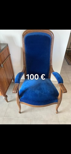 Fauteuil voltaire avec velour - fauteuil,