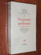 Friedrich Nietzsche FRAGMENTS