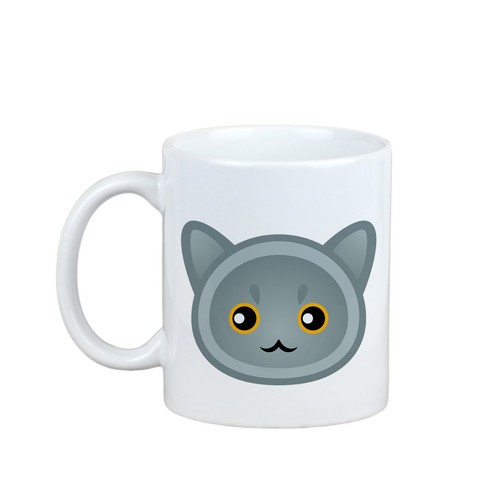 Mug british shorthair orné - mug,