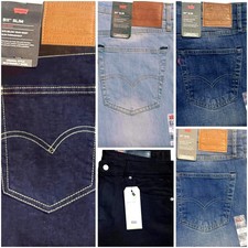Levis 511 Slim Fit Comfort Stretch Mens Denim Jeans Zip Fly New