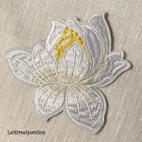 écusson patch fleur lotus - Écusson, de
