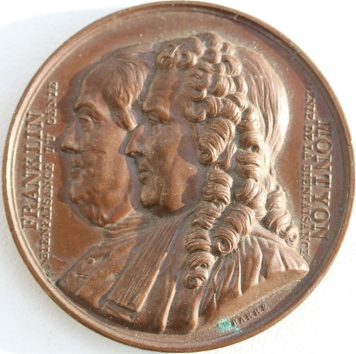 Medaille bronze franklin - -,