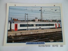 CARTE FICHE TRAIN VOITURES I-11 DE LA SNCB