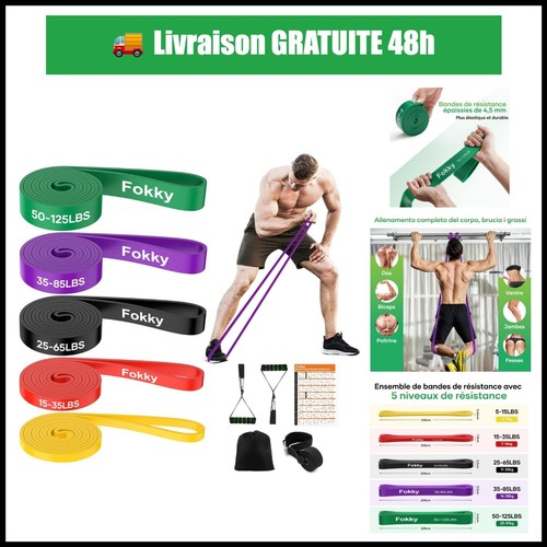 Bandes élastiques musculation