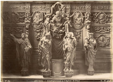 G.H. Belgique, Anvers, Confessionnal à L'Eglise St. Paul Vintage albumen pr