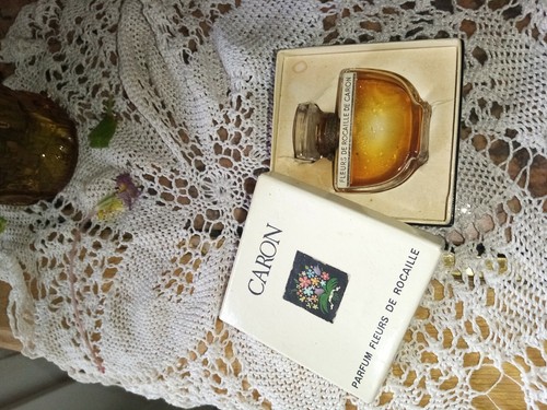 Rare flacon caron fleurs - flacon,
