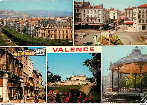 Carte postale valence - valence,