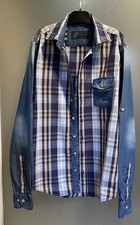 chemise bleue marque IZAC