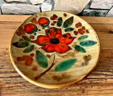 pretty decorative ceramic plate signed VENCE floral decorative pattern ++