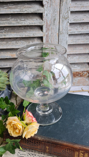 Ancien bocal verre cloche - en,