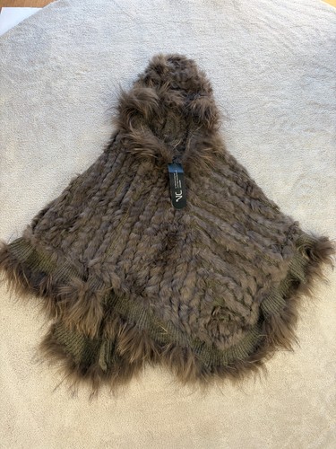 Poncho vraie fourrure - poncho,