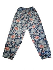 New Oilily Girls Women's Floral Cotton Pants Size Small S
