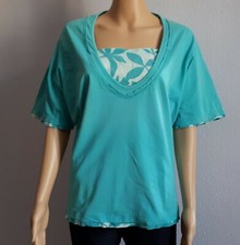 T-shirt bleu avec manches