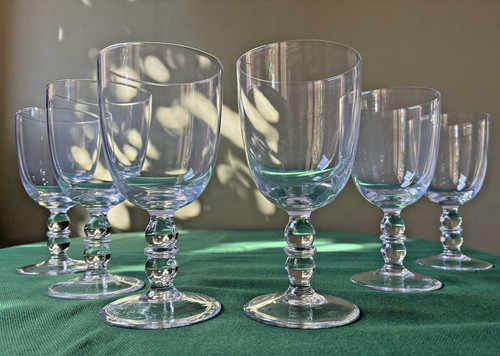 Lot verres vin en cristal - lot,