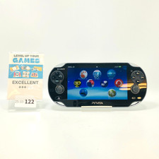 [EX+++] SONY PS Vita PCH-1100 crystal Black Model 3G Wi-Fi console only 10-122