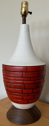 Vintage ceramic table lamp - vintage,
