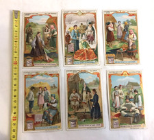 6 Anciennes chromos LIEBIG