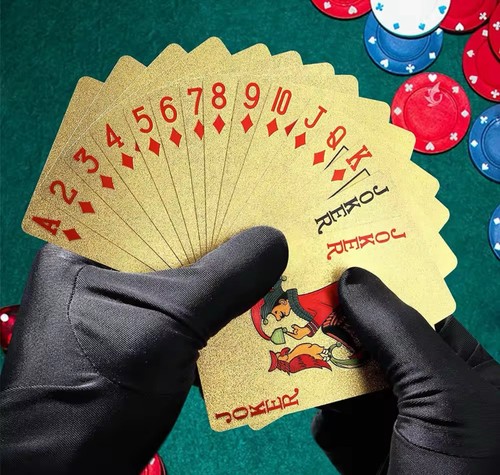 Jeu cartes poker gold - •,