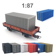 HO Conteneur 20 pieds, 1/87 H0 Décor Ferroviaire Train Marchandise Cargo Fret