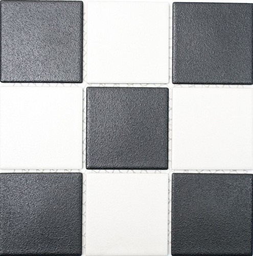 Carrelage mosaïque damier - carrelage,