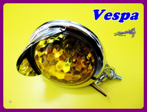 Fit vespa headlight - headlight, cap