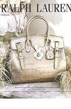 ADVERTISING 2012 RALPH LAUREN leather goods bag novelty