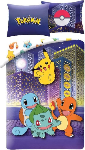 Housse couette pokemon city - couette,