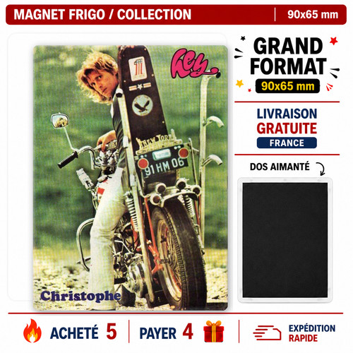 Magnet christophe 90x65 - magnet,