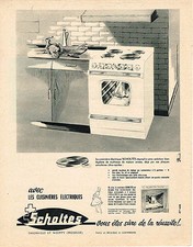 ADVERTISEMENT ADVERTISING 1963 SCHOLTES cookers