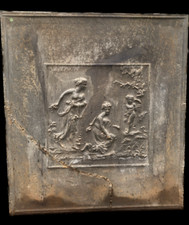 plaque de cheminée en fonte