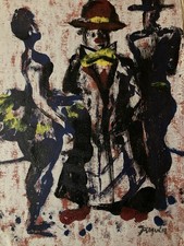 Belle Peinture Huile Papier