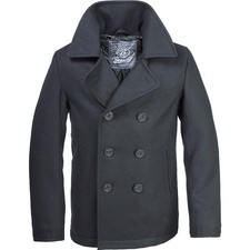 Brandit Pea Coat Noir XS-7XL