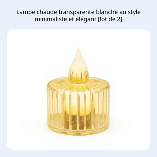 Bougie chauffe plat led - chauffe-plat, sans