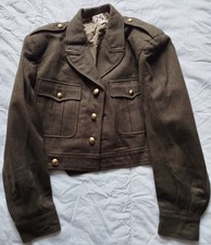 blouson militaire Ike Battle Dress laine kaki Légion French Indochine Algérie