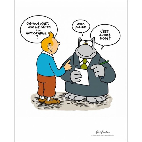 Hergé tintin affichette - hergé,