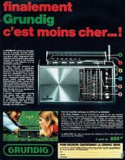  publicité Advertising 0722 1970  Grundig  transistor Sattellit  Solo boy