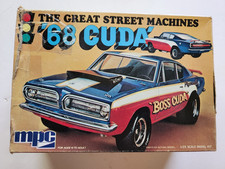 Rare MPC 1968 Plymouth Barracuda 'Boss Cuda' Great Street Machine (1/25) # 3705