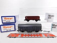 2x Roco H0 Dc Marchandises Nem Kkk 66292 Sncb 66384 Cfl Mint + Box # DJ59-0,5