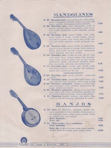 Pub masspacher mandolines - ,