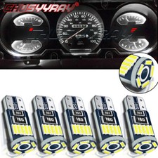 5x T10 W5W 194 168 LED Car Instrument Dash Light Side Wedge Bulbs white