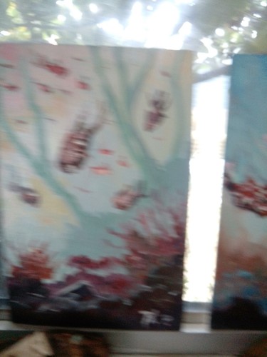 Tableau peinture huile - peinture,