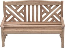 Stobok Doll House Bank Wood Mini Garden Bench Miniature Furniture Model Toy ...