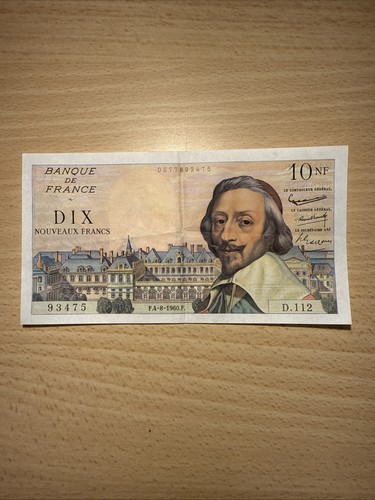 Billet 10 nouveaux - billet,