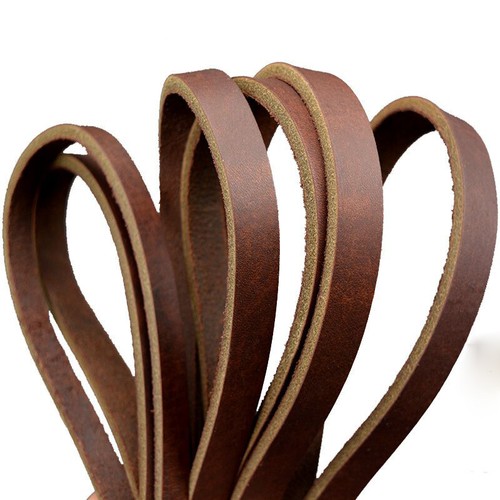 Cordon cuir plat 1m - cordon,