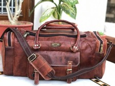 Sac de voyage en cuir de vache